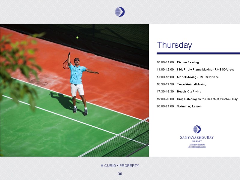 36 10:00-11:00    Picture Painting 11:00-12:00    Kids Photo Frame